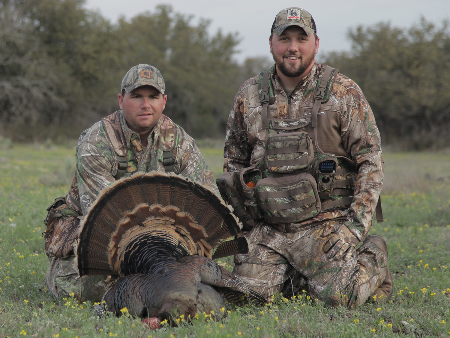 Mike Stroff with a large Rio Grande turkey.