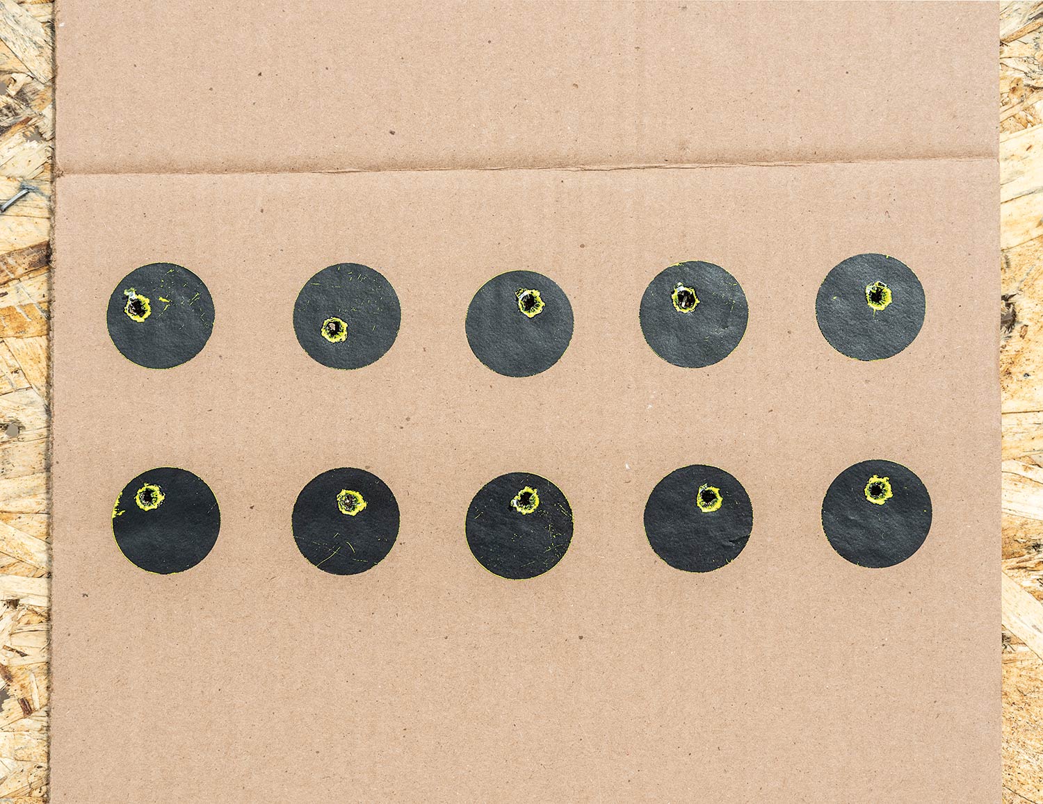 Hunting target drills board.