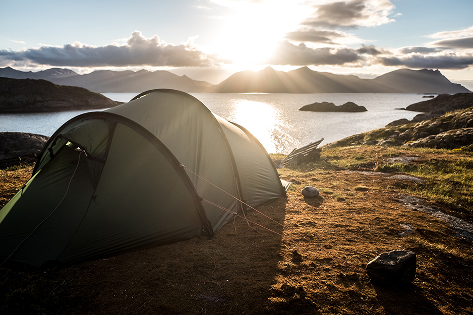 tent on a mountain