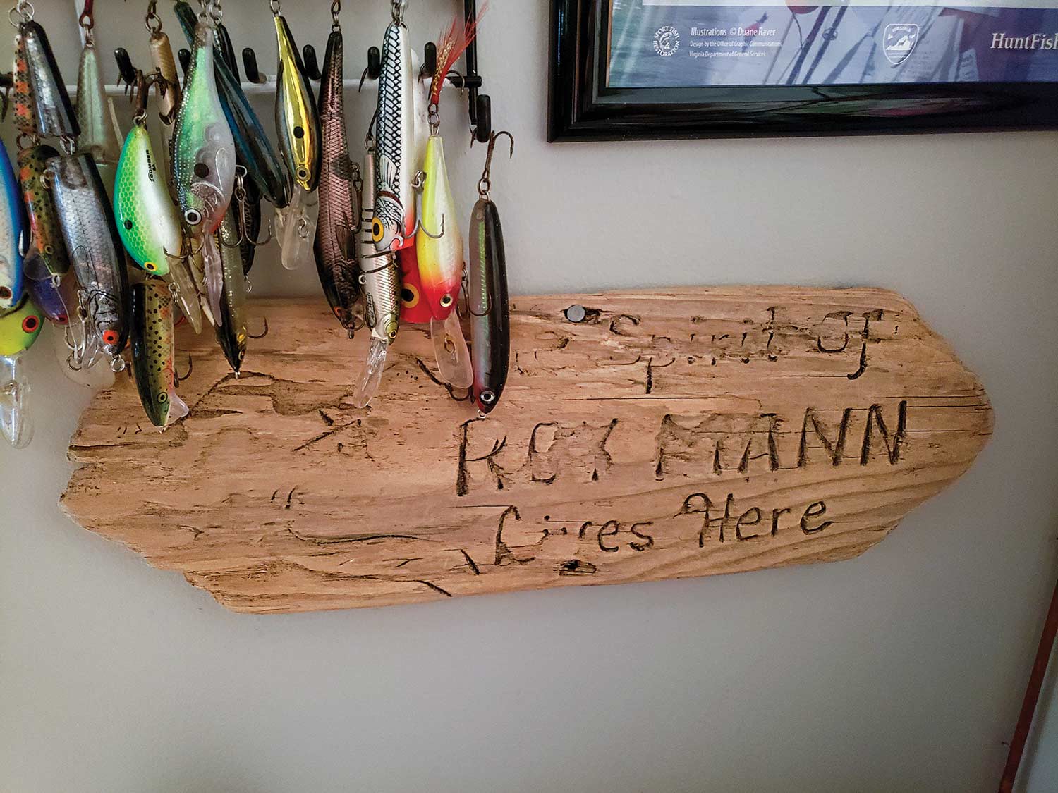 Roy Mann's Memorial sign.