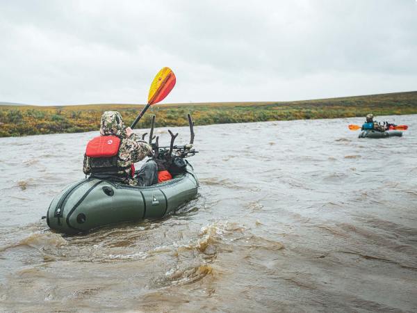 A Raft Hunt for Caribou in the Alaskan Tundra