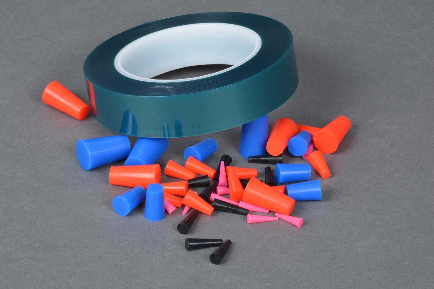 A roll of black, heat-resistant tape.