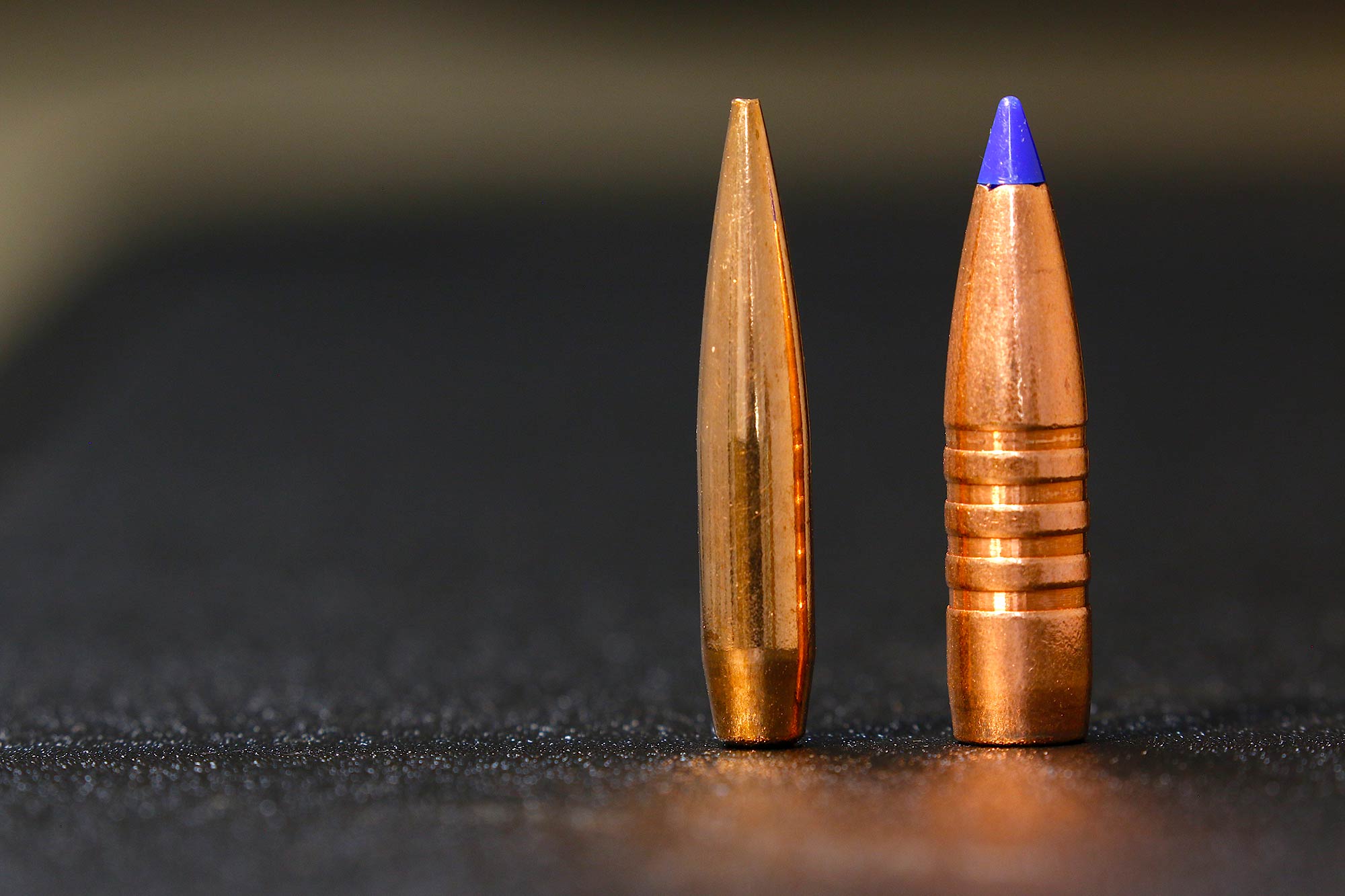 115-grain .243 inch bullet as opposed to 180-grain .308 bullet.