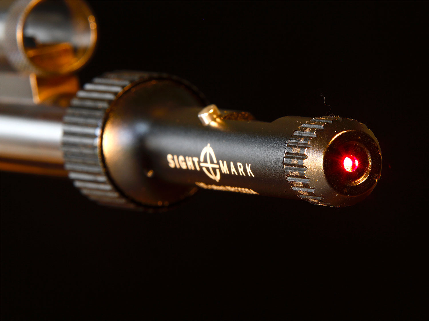Close up details of a Sight Mark laser bore sight