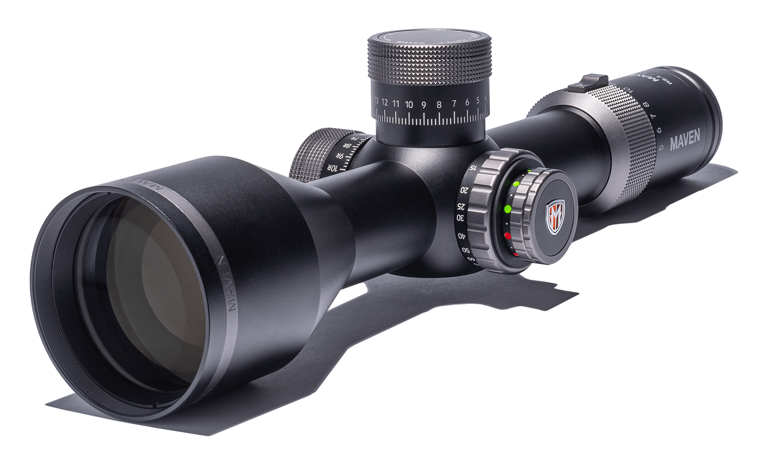 Maven RS.4 5-30x56 riflescope on a white background.