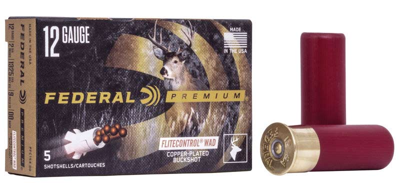 A box of Federal Premium shotgun shells.