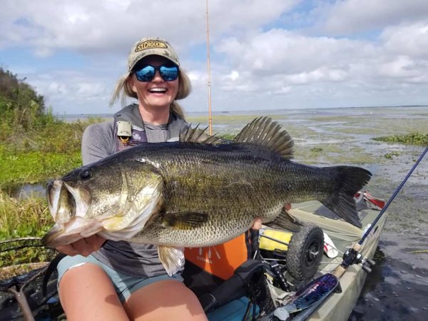 Kristine Fischer Caught Two 11-Pound Florida Bass in The Same Day. Here’s How She Did It