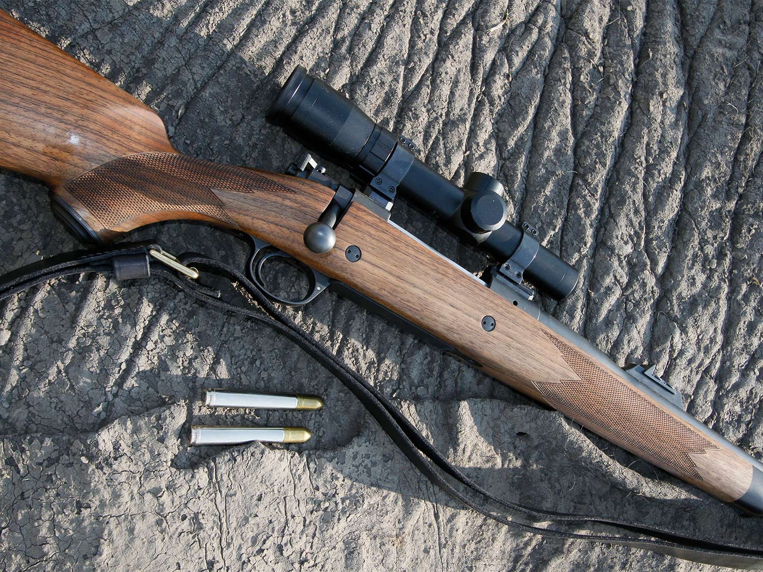 A Kimber rifle in .458 Winchester Magnum