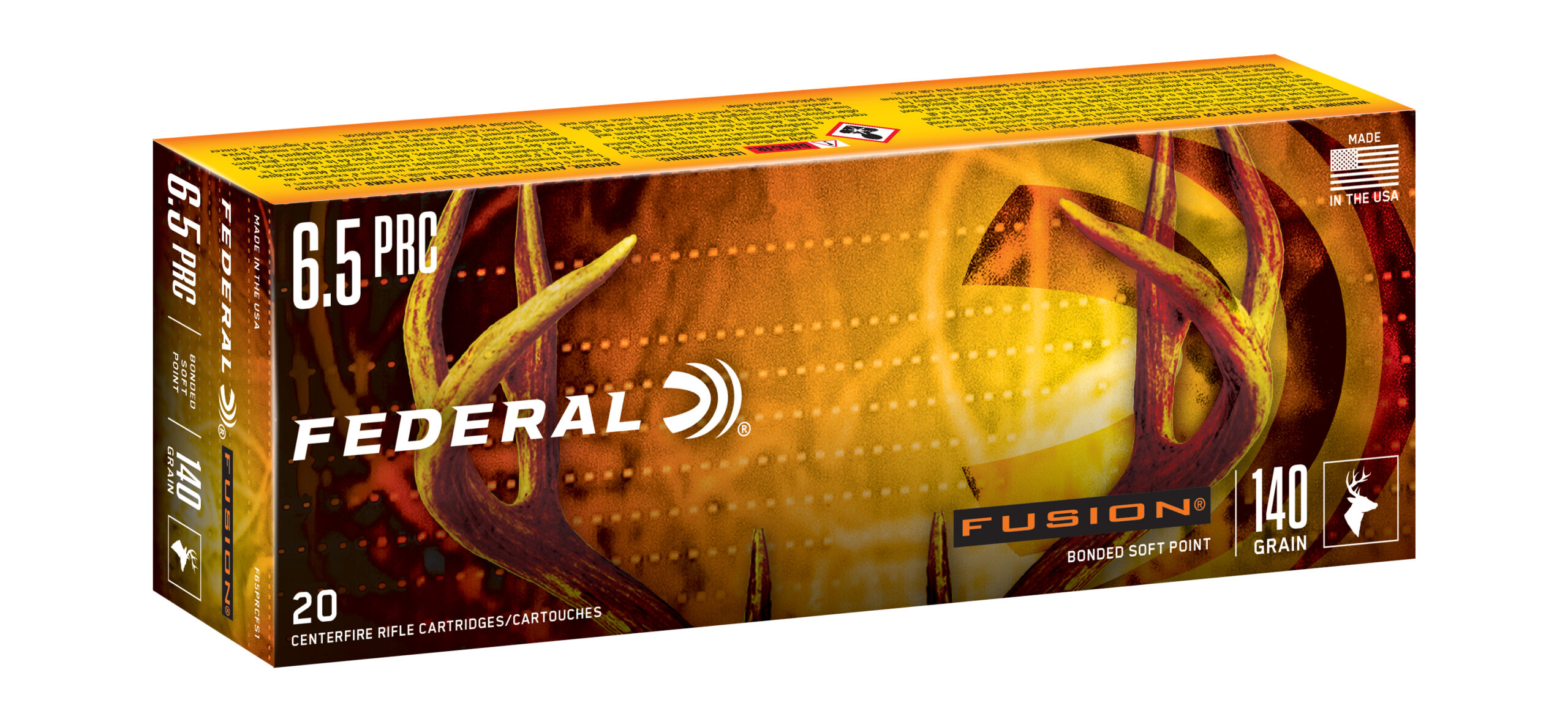 New rifle ammo from Federal Fusion line in 6.5 PRC 140-grain.