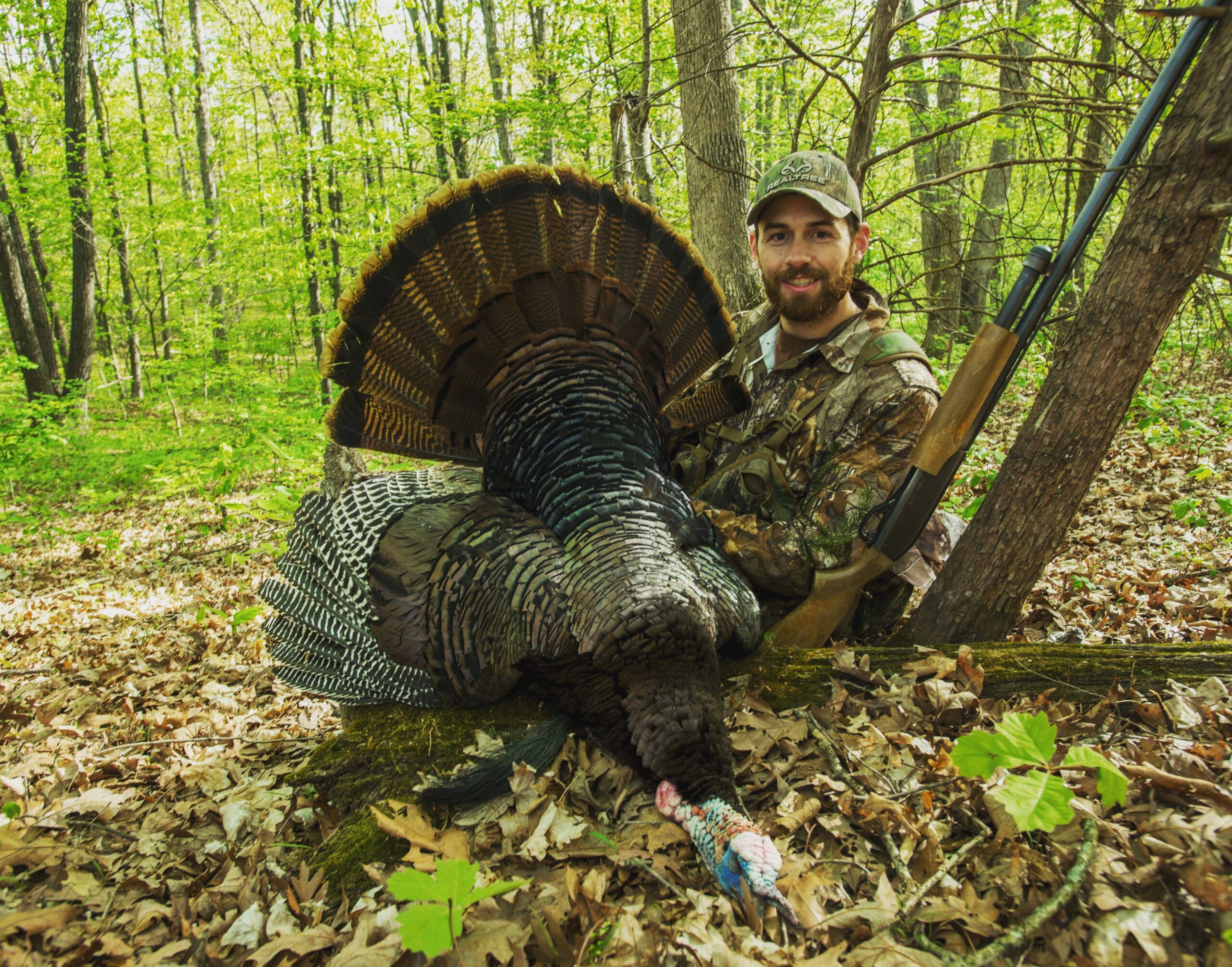 Aaron Warbritton with a spring gobbler.