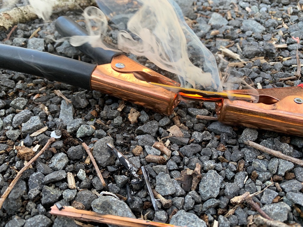 This is a dangerous way to start a fire.