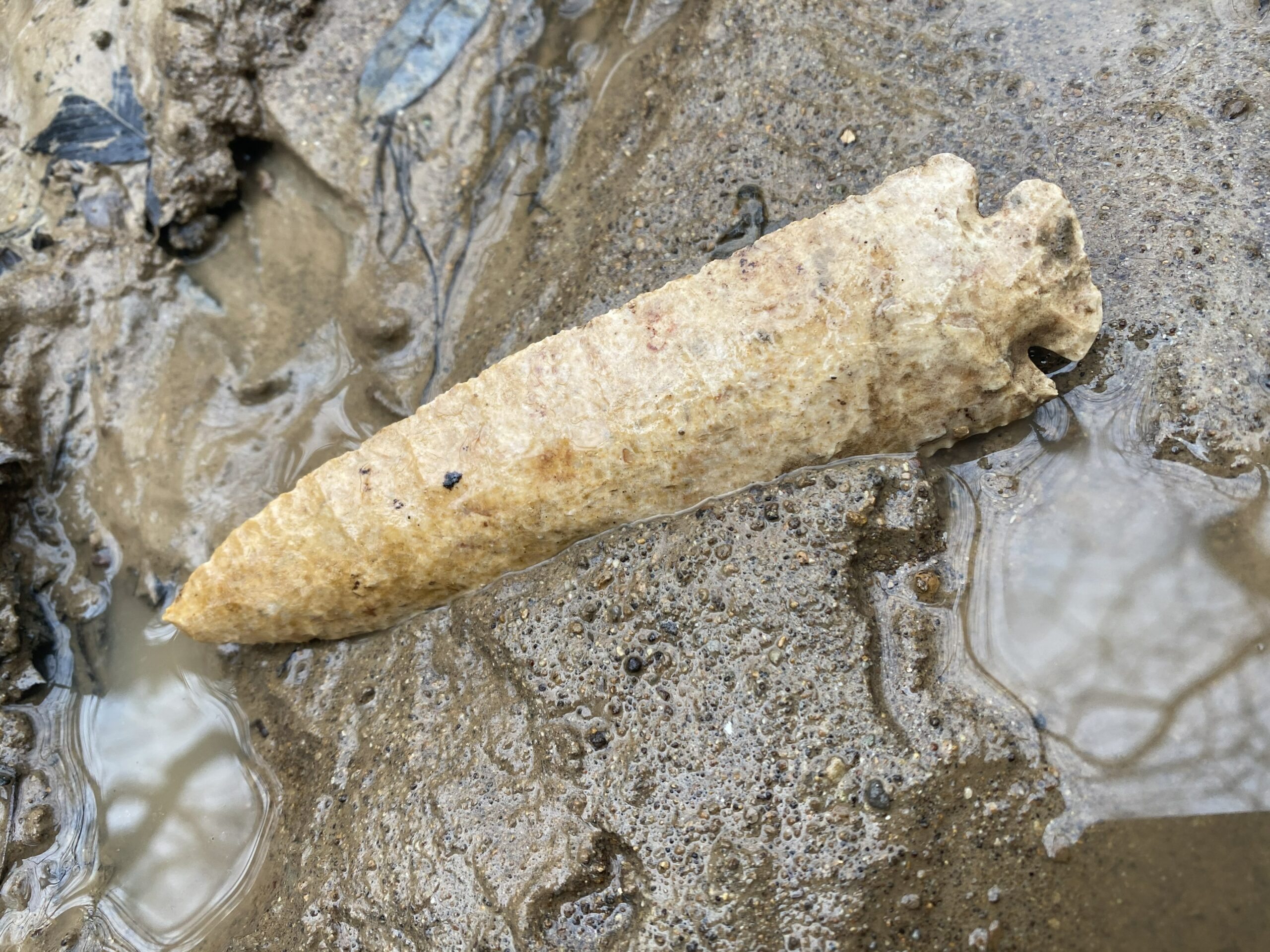Waterways can turn up arrowheads year after year.