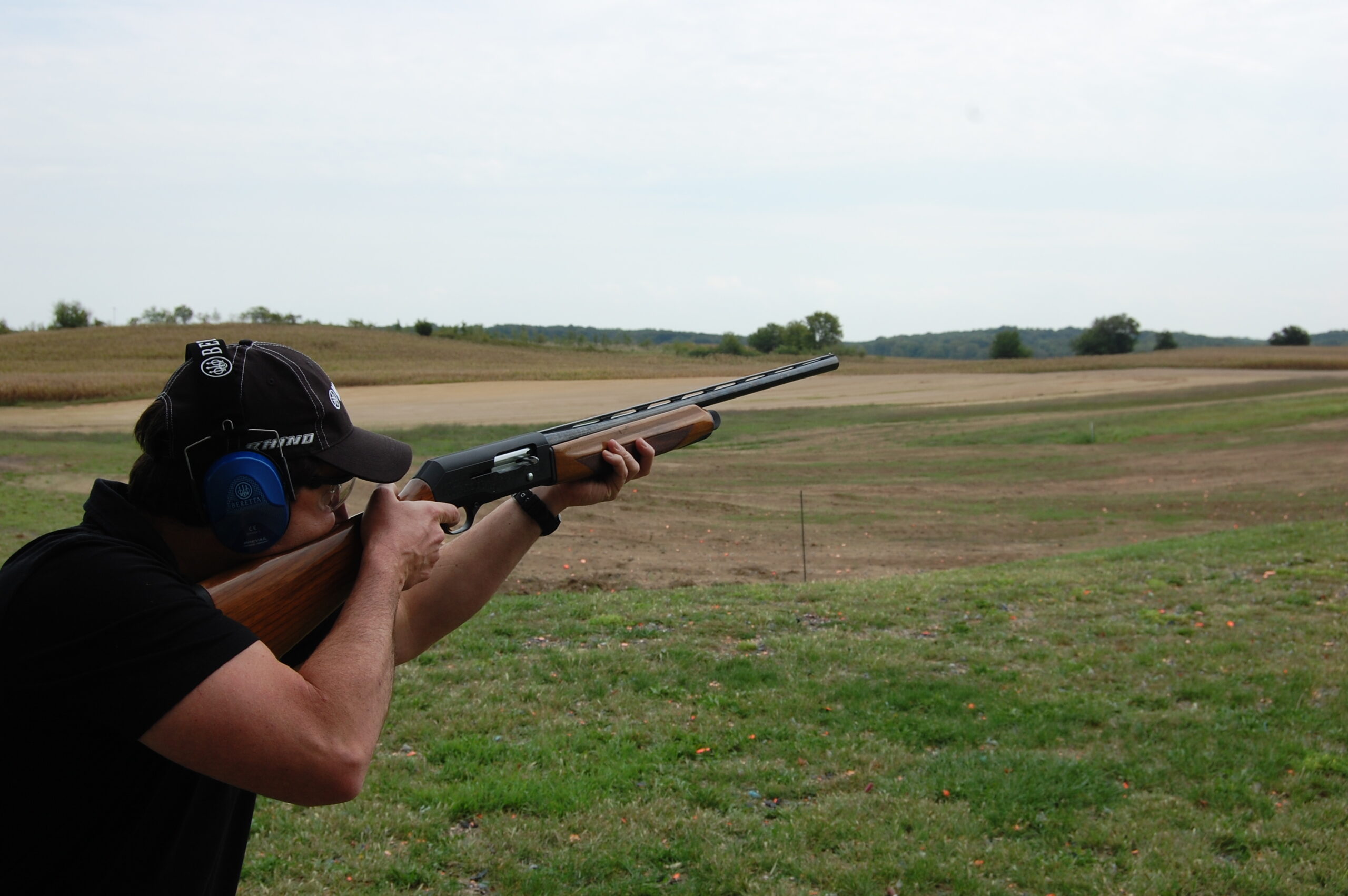 Shooting skeet with the A390.