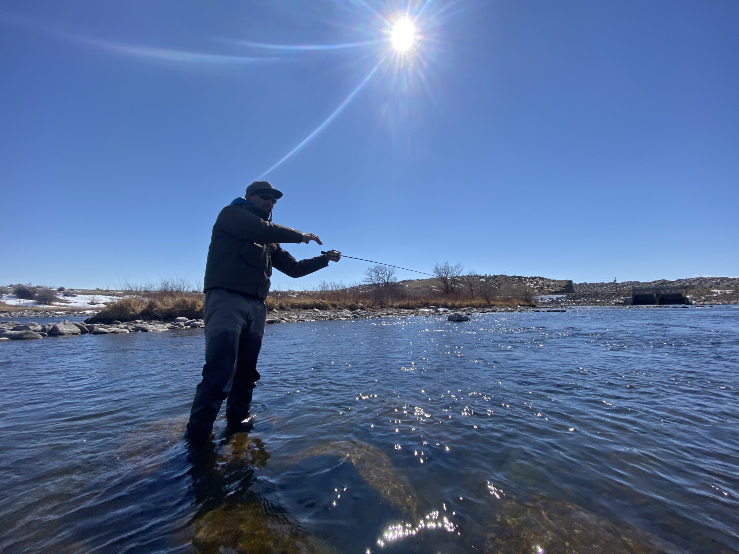 Wade fishing for spawning trout is an ethical dilemma.
