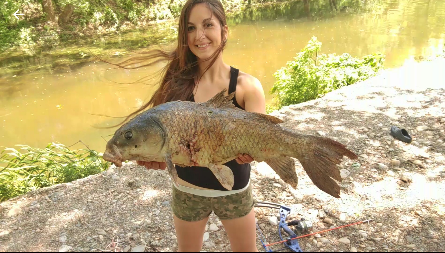 Buffalo fish have a large hump back to distinguish them from carp.