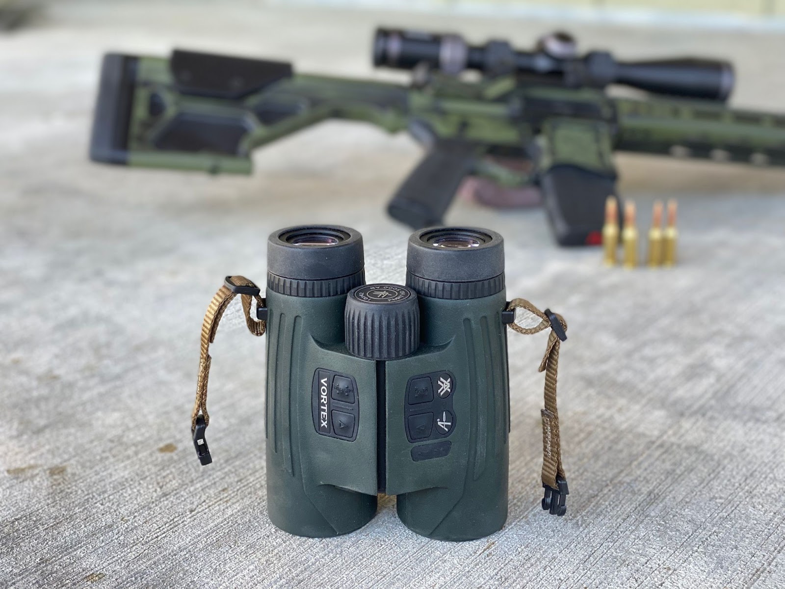 The Vortex Fury HD AB 5000 ranges, spots and calculates ballistics.