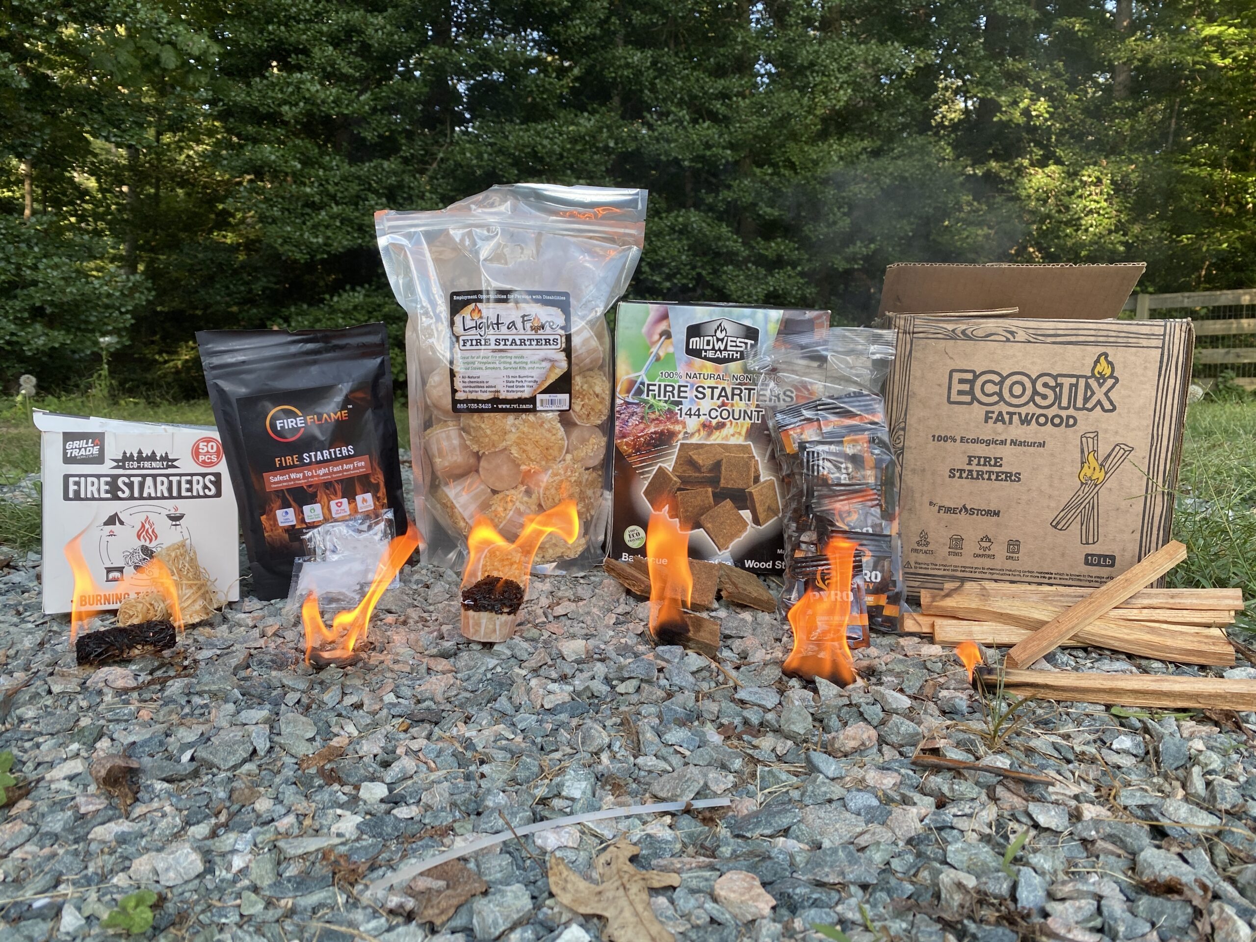 Light Up Camping Firestarter Bucket Set - Life is Better Around The Campfire