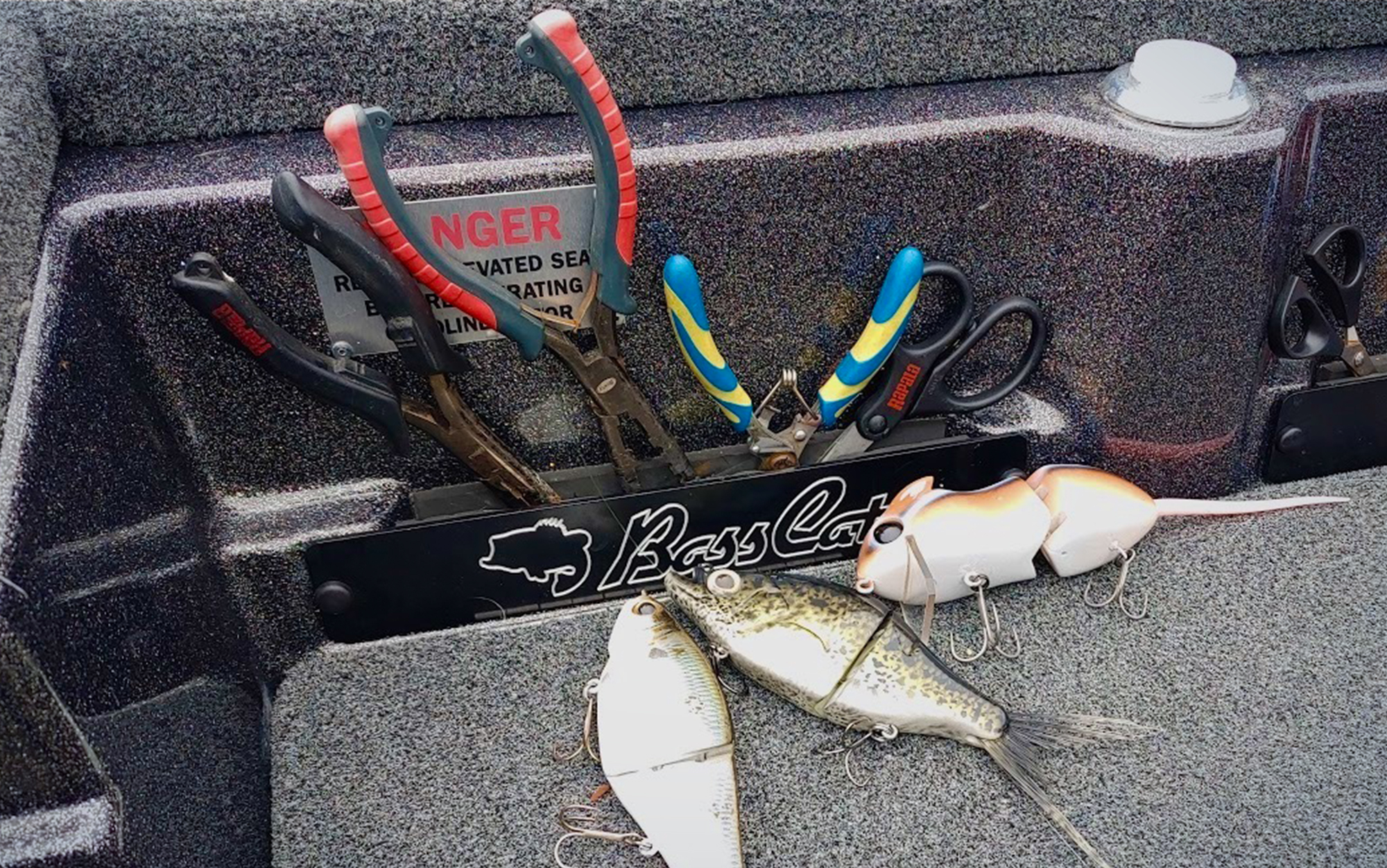 A designated storage space for the best fishing pliers will ensures they're always at the ready.