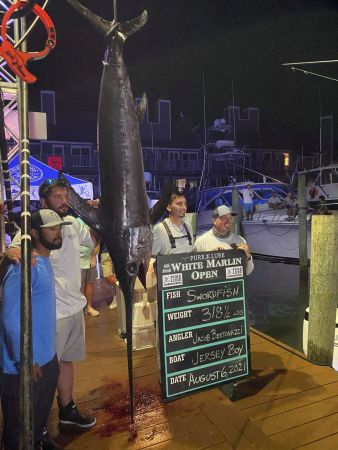 The new Maryland state swordfish record, broken in August 2021.