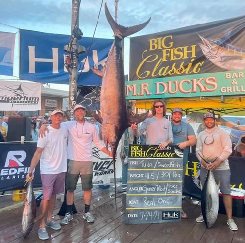 The previous Maryland record swordfish, broken in August 2021.