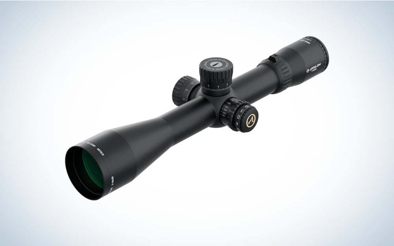 A black Athlon Helos scope