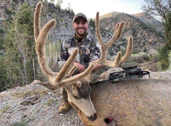 Giant 200-Inch Velvet Mule Deer Buck Taken in Utah