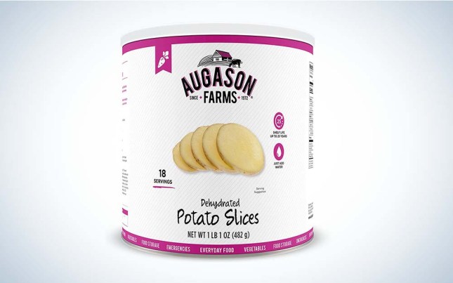 Augason dehydrated potatoes are the best survival food.