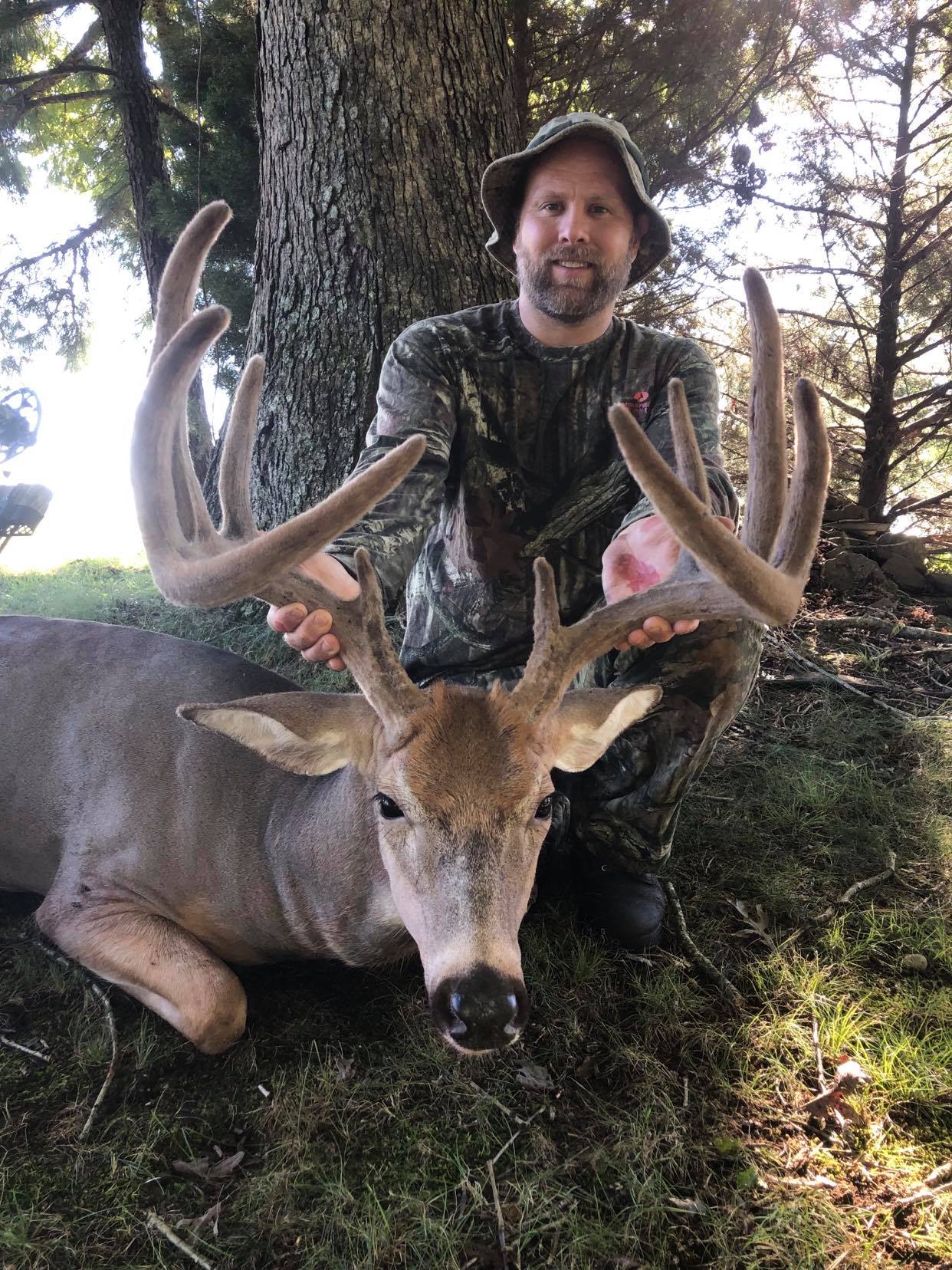Nathan Taylor's big velvet deer from the Kentucky bowseason.