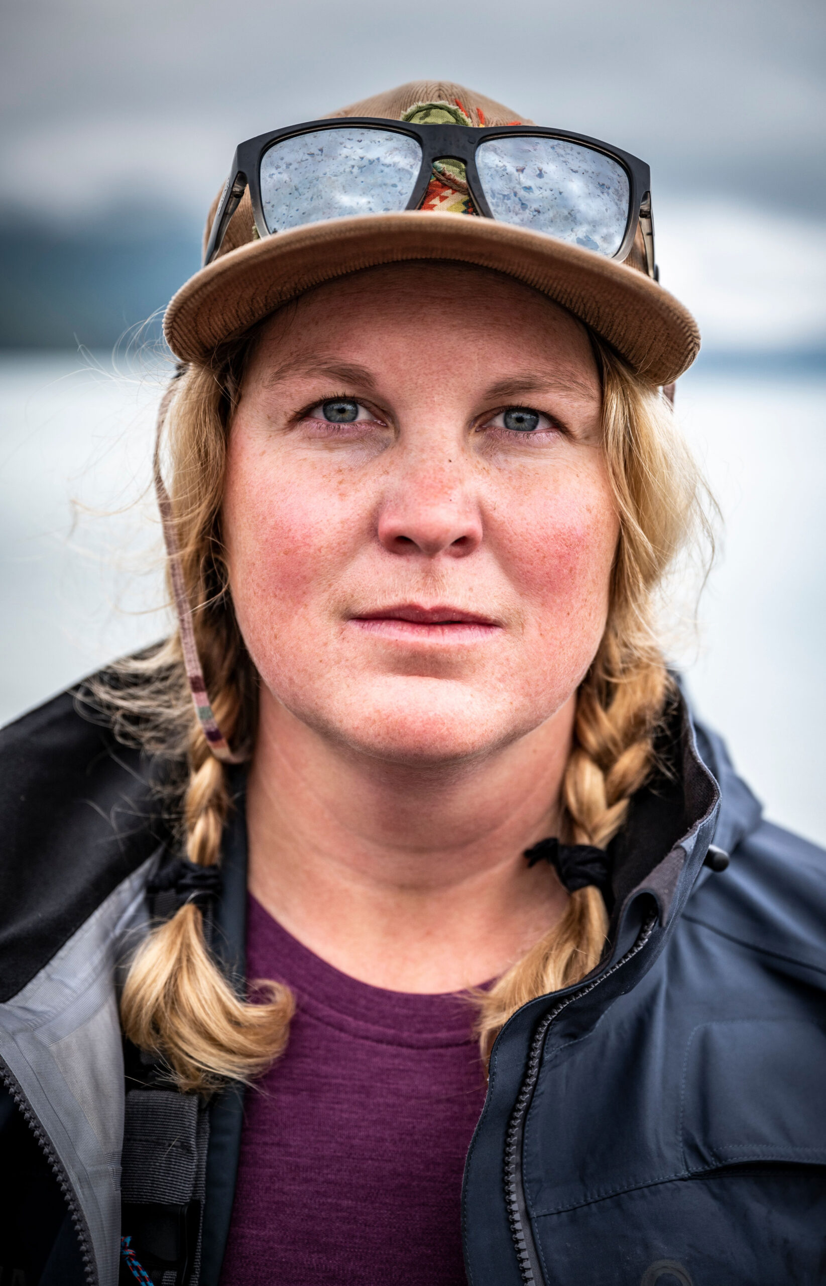 A portrait of a whitewater paddler in Alaska.