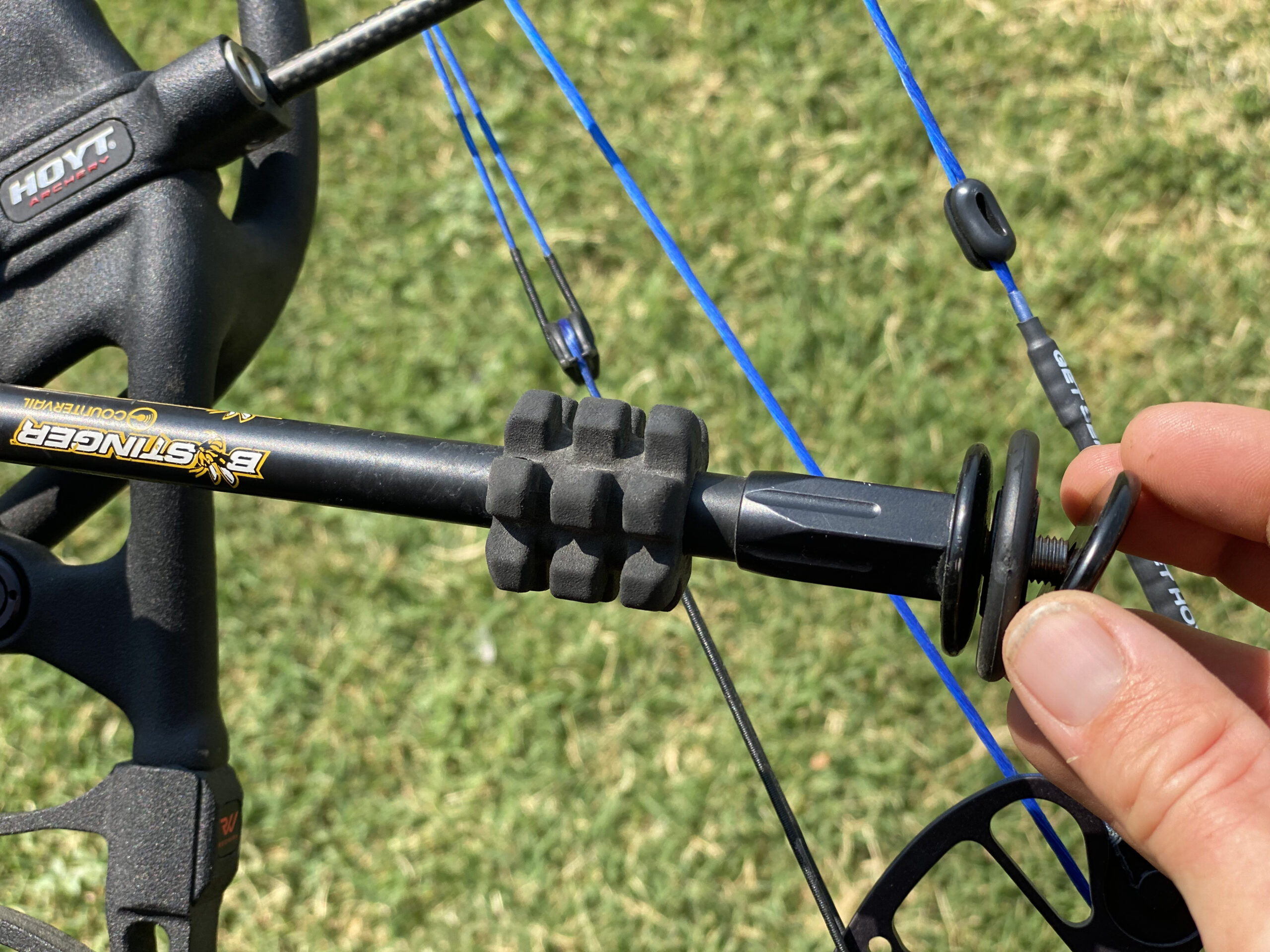 Stabilizers come with weights so you can find the best balance for your bow.