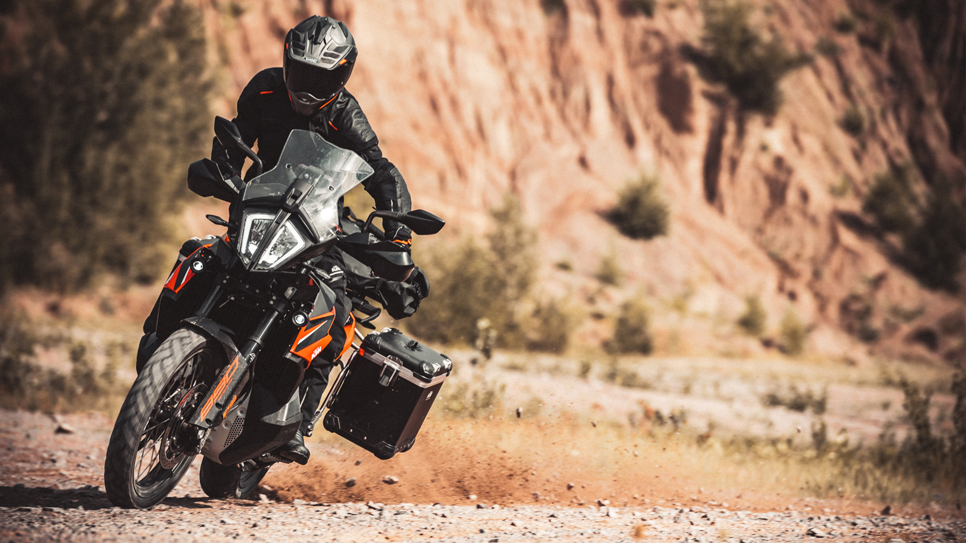 You get plenty of engine performance from the KTM 890.