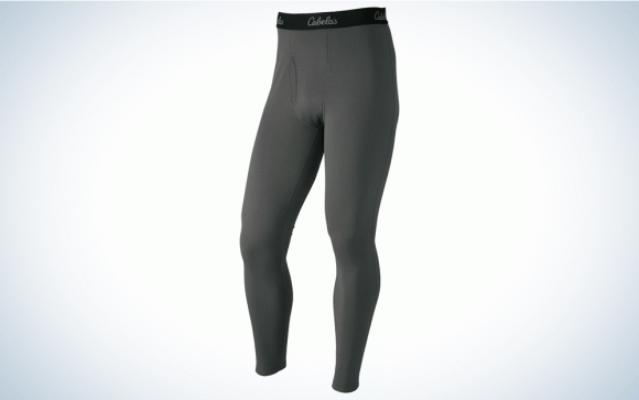A pair of grey baselayer bottoms