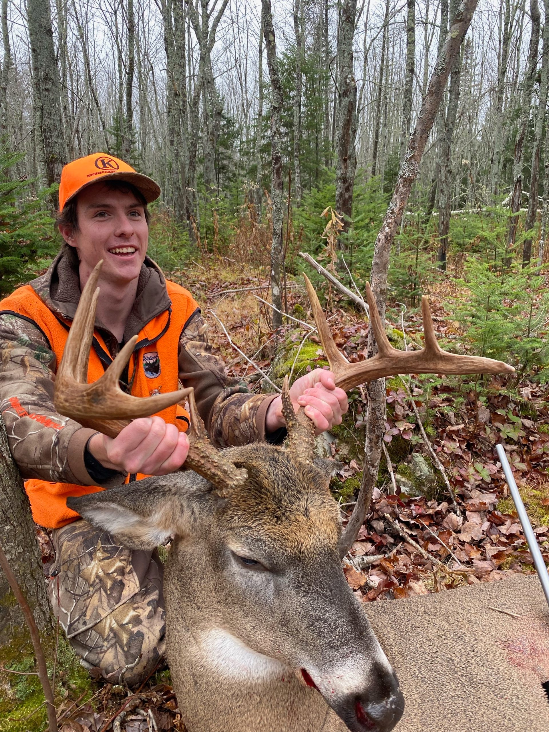 Caleb Snell shot a massive buck in northern Maine.