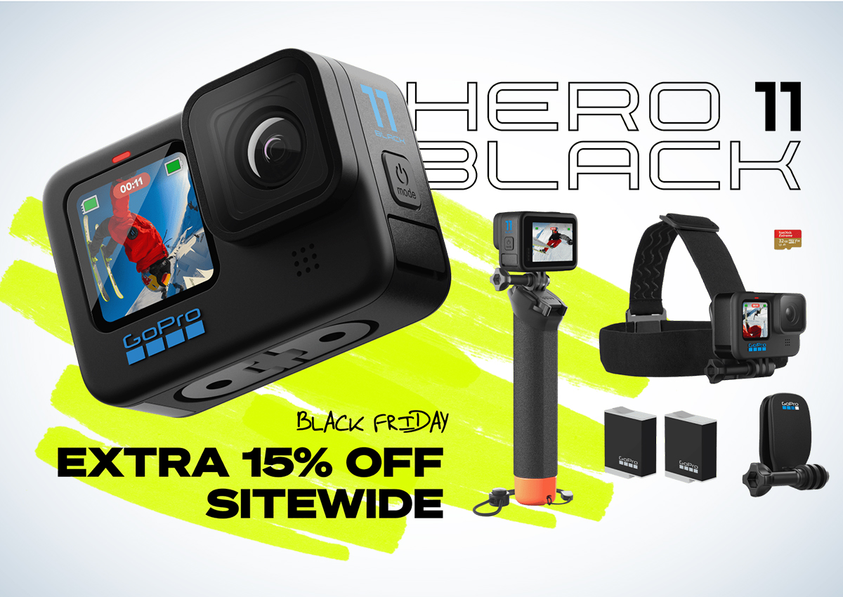 GoPro is 15% off for Black Friday.