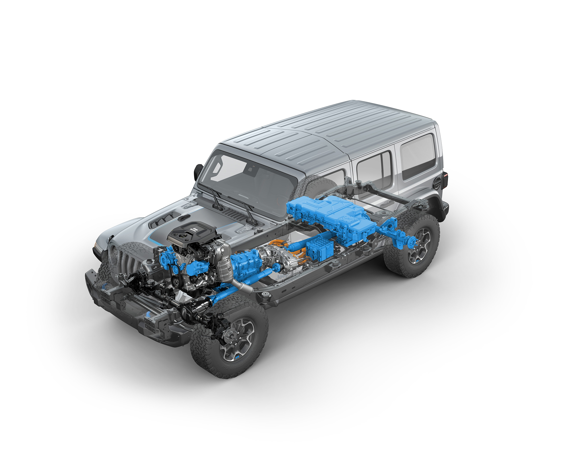 The 4xe uses a gas and electric engines to power the drivetrain.