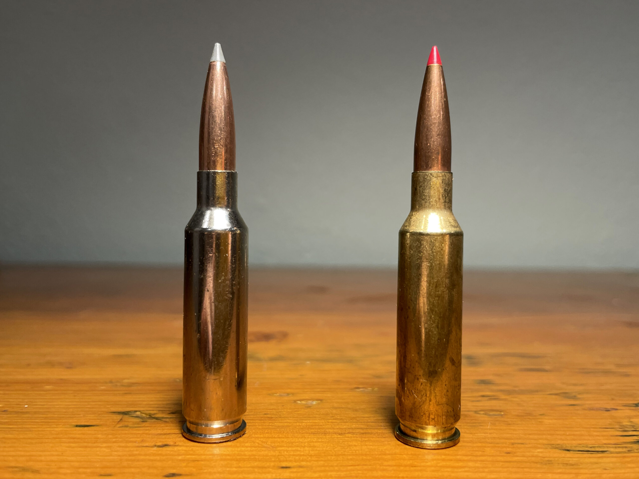 Two 6.5 Creedmoor cartriges.
