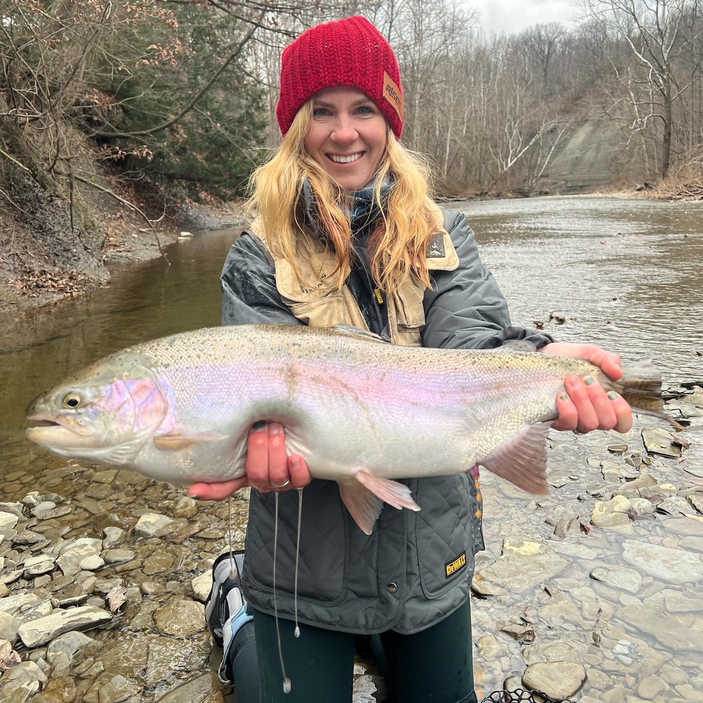 Tressa McCune with a nice trout.