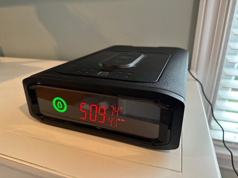 The Vaultek Smart Station gun safe