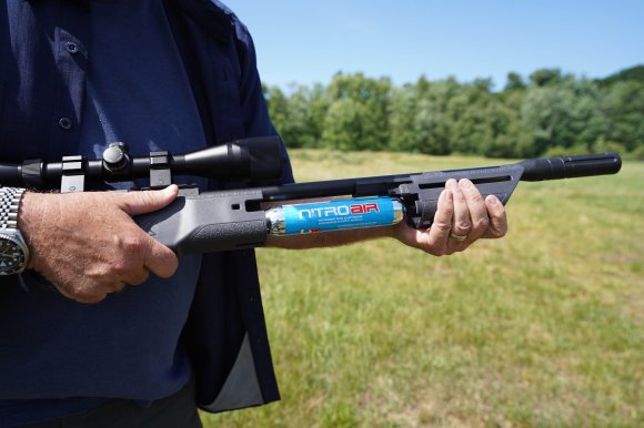 Umarex Komplete pellet gun uses pre charged air cylinders