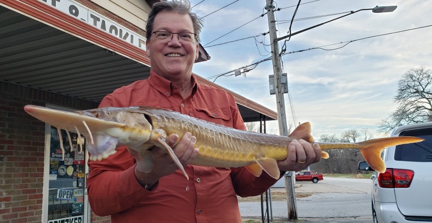 A Month After His Nephew Caught the State-Record Sturgeon, Illinois Man Lands a Bigger One