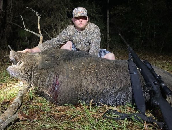 Texas Deer Hunter Gets Tossed by a 300-Pound Wild Boar, Shoots It from 5 Feet Away