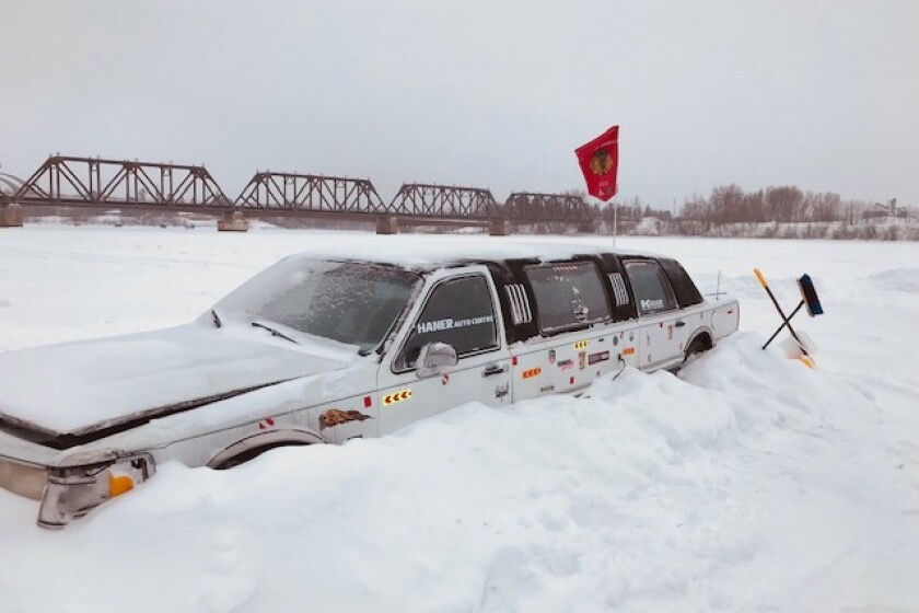 ice-fishing limousine