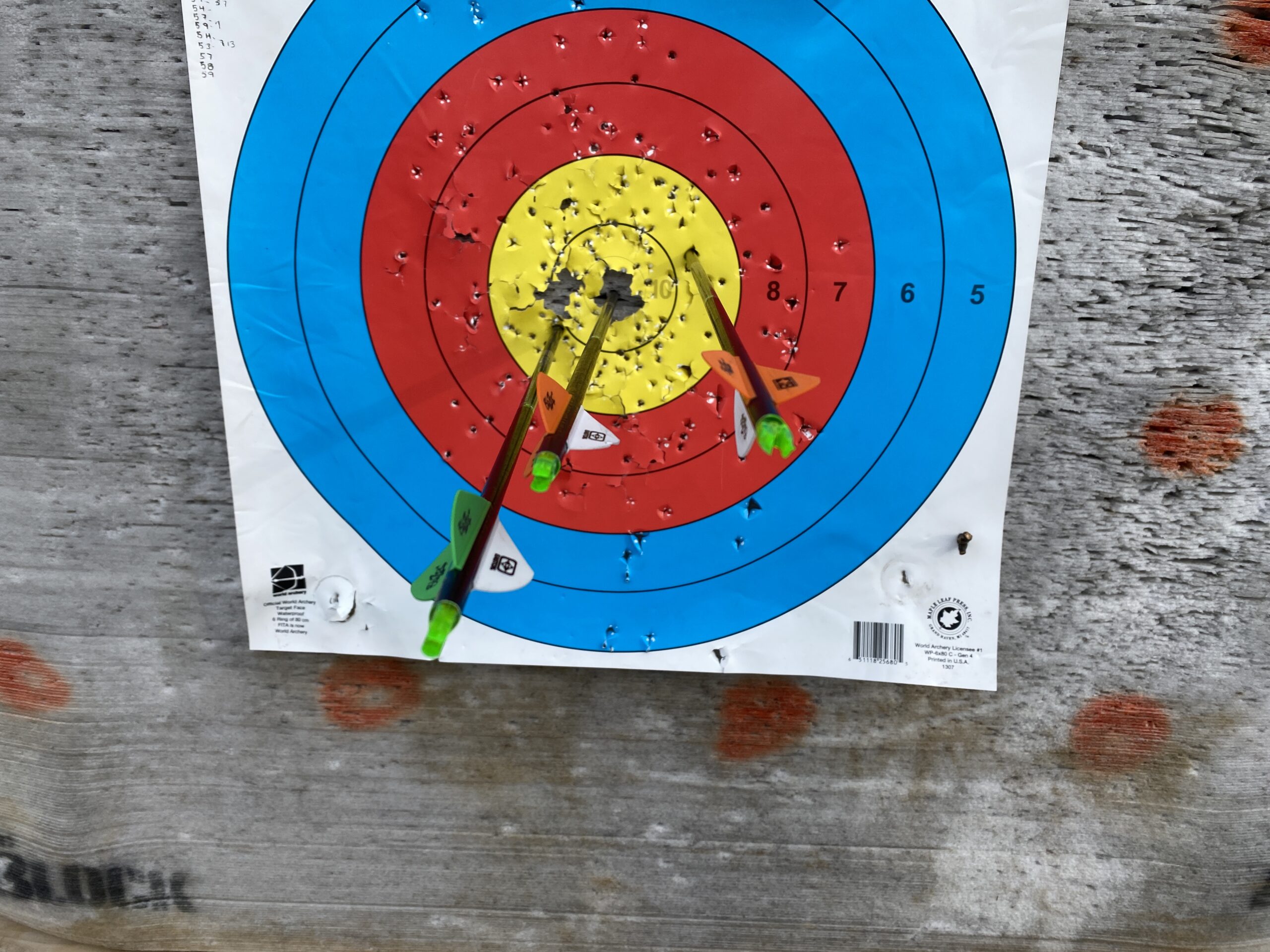 Accuracy testing at 50 yards