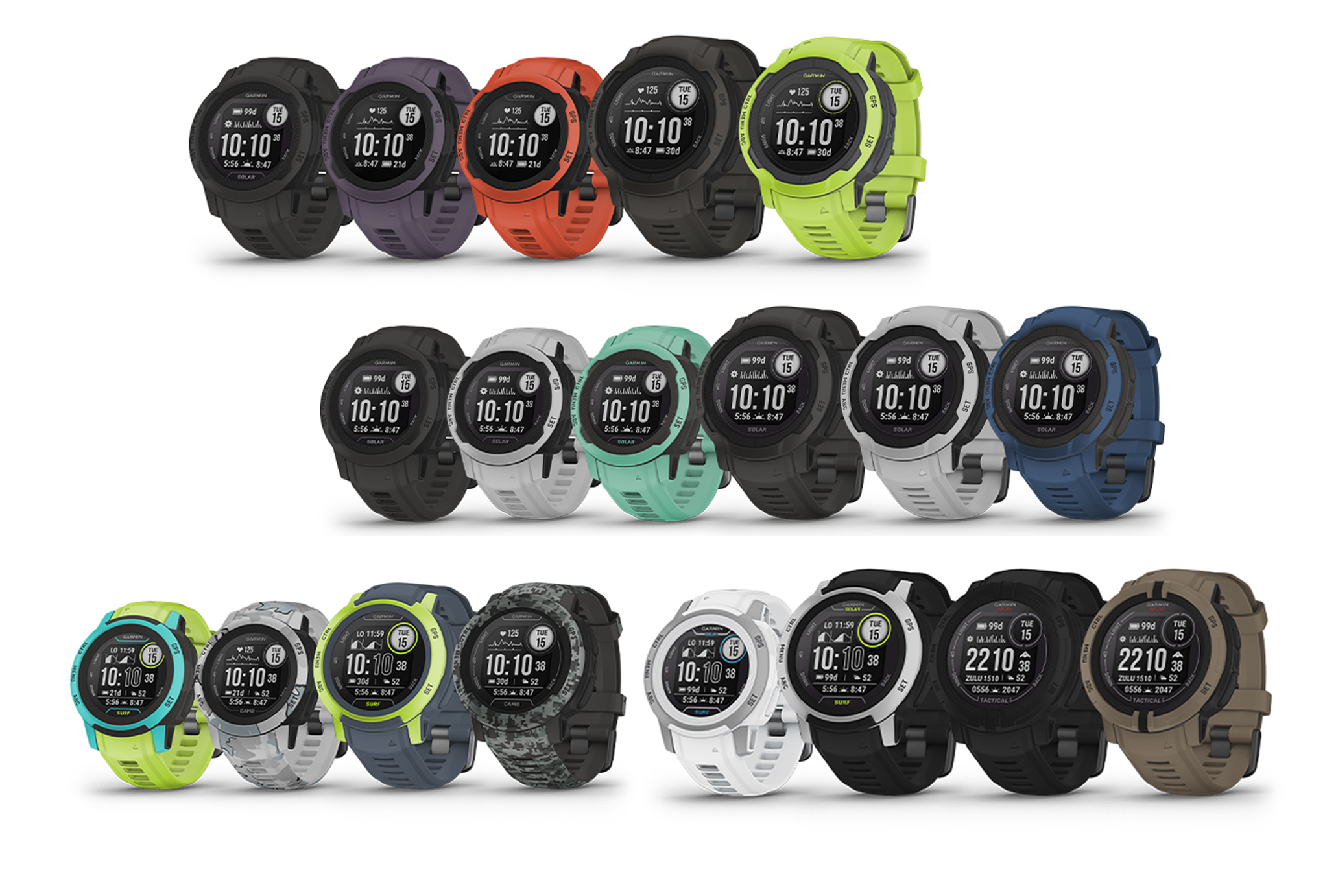 Garmin Instinct 2 Solar Smartwatch - Choose Color!