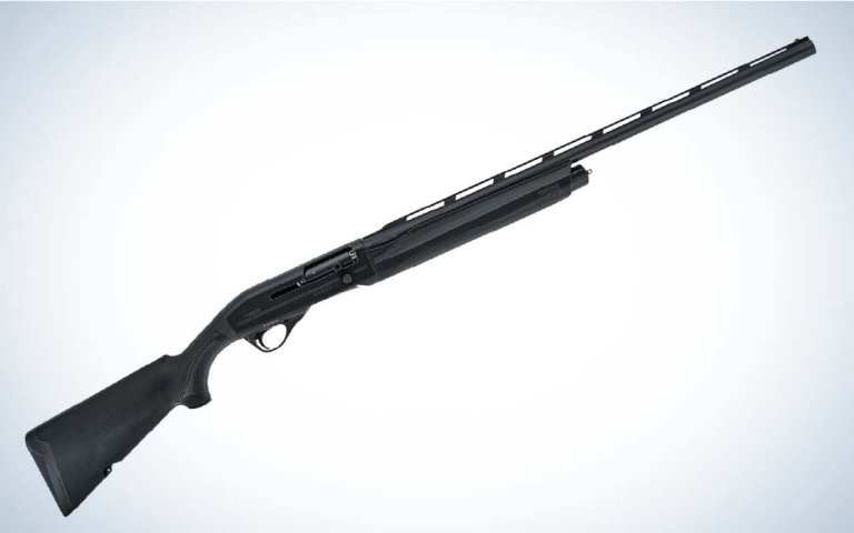 A black shotgun