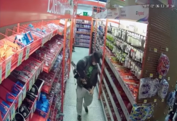 Video: Florida Thief Stuffs a Ravin Crossbow into His Pants, Walks Out of Hardware Store