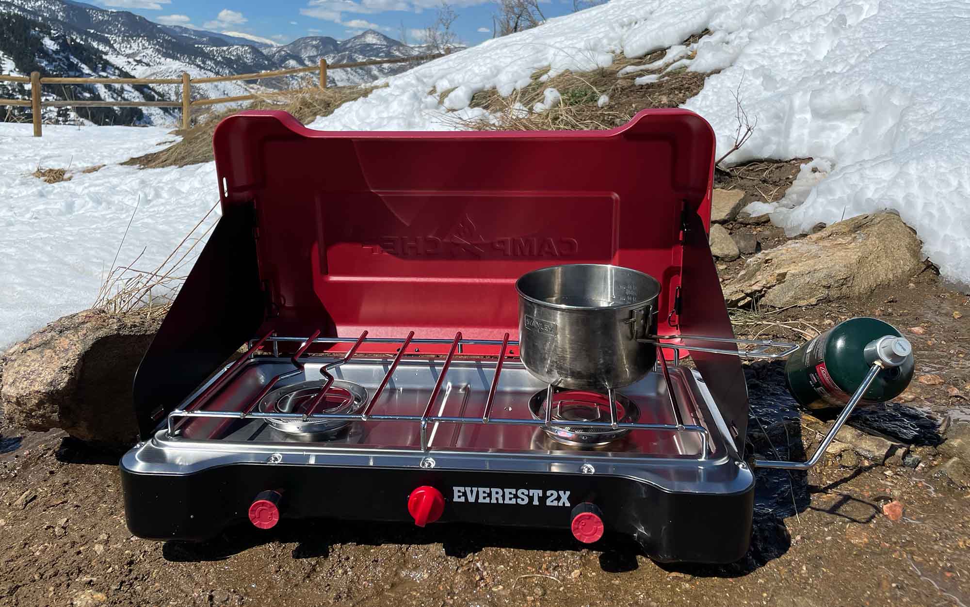 We tested the Camp Chef Everest 2X.