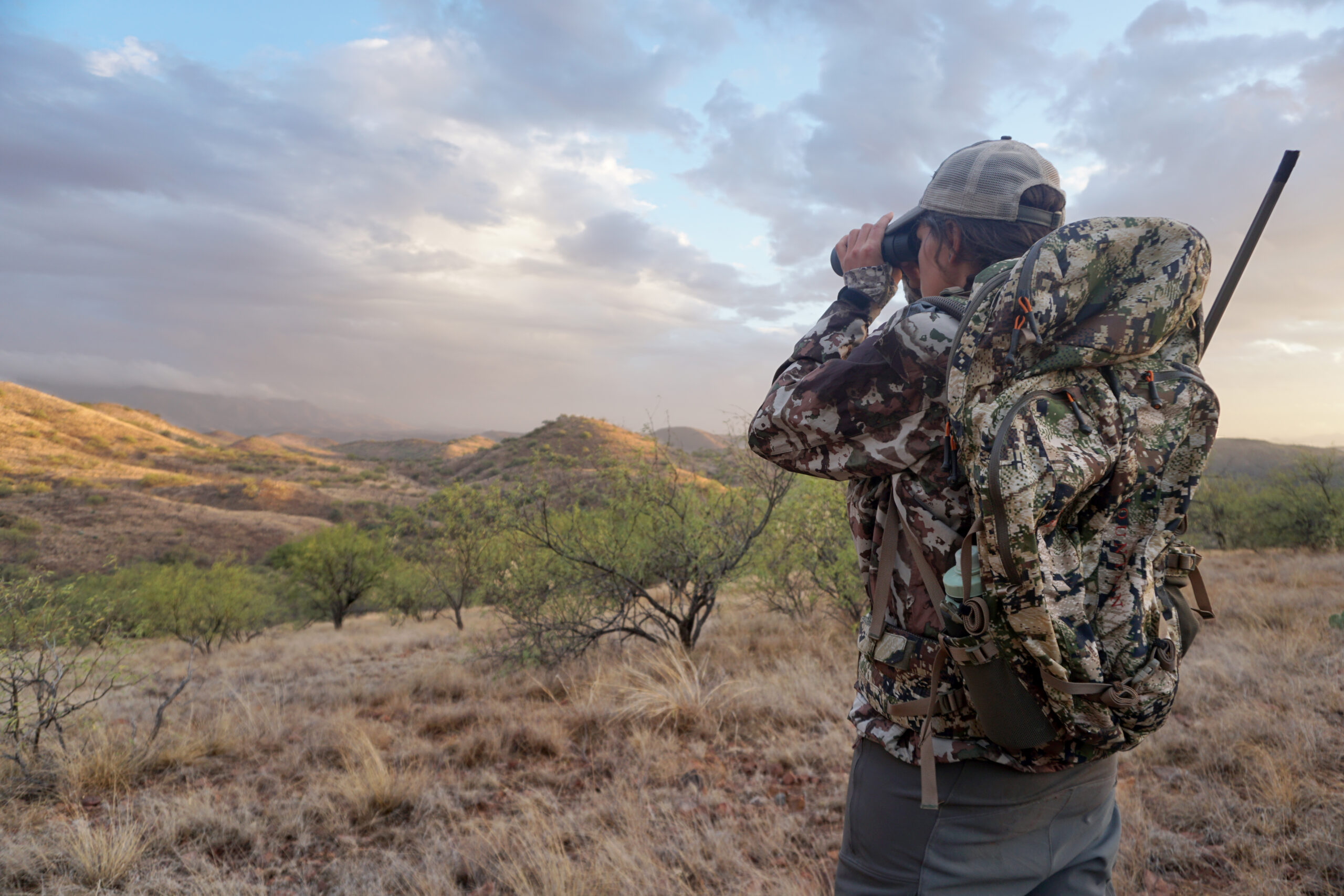 Glassing for Coues deer.