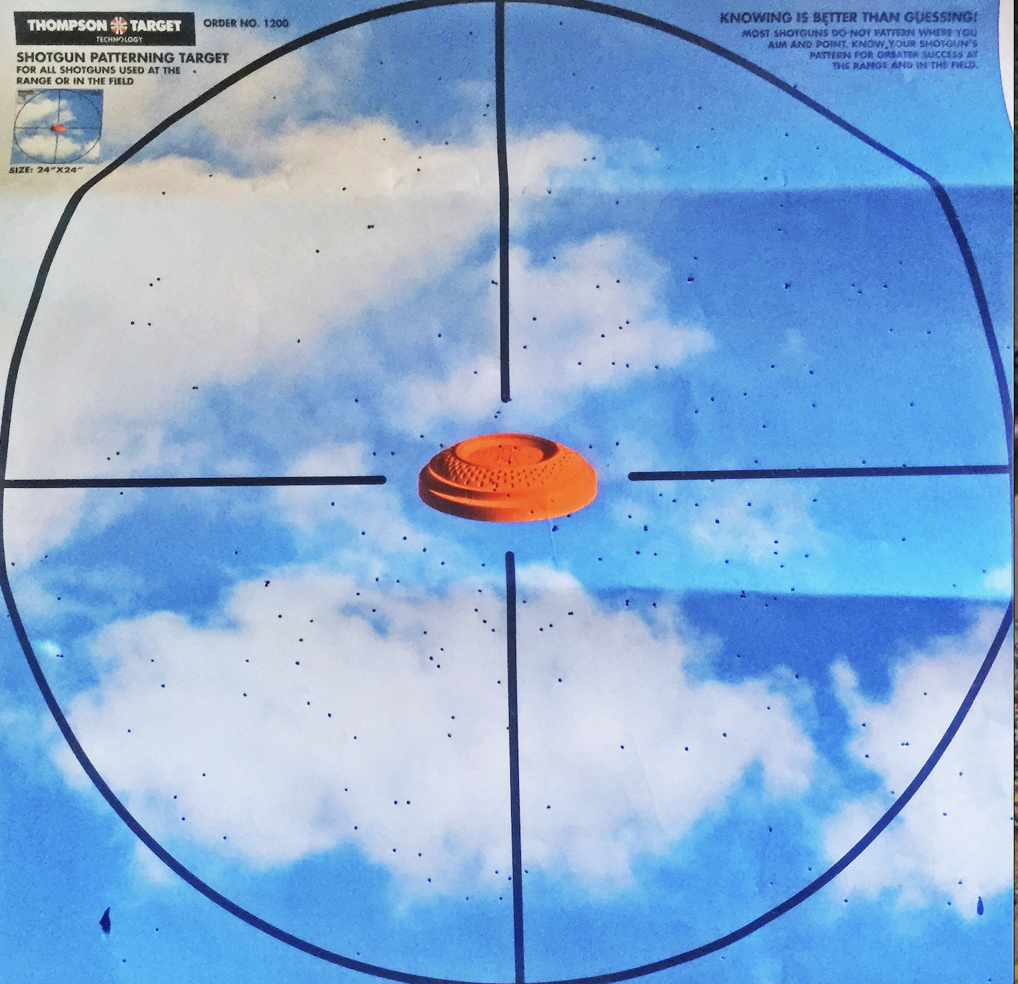 The pattern percentage of the M1 at 30 yards was 57 percent.