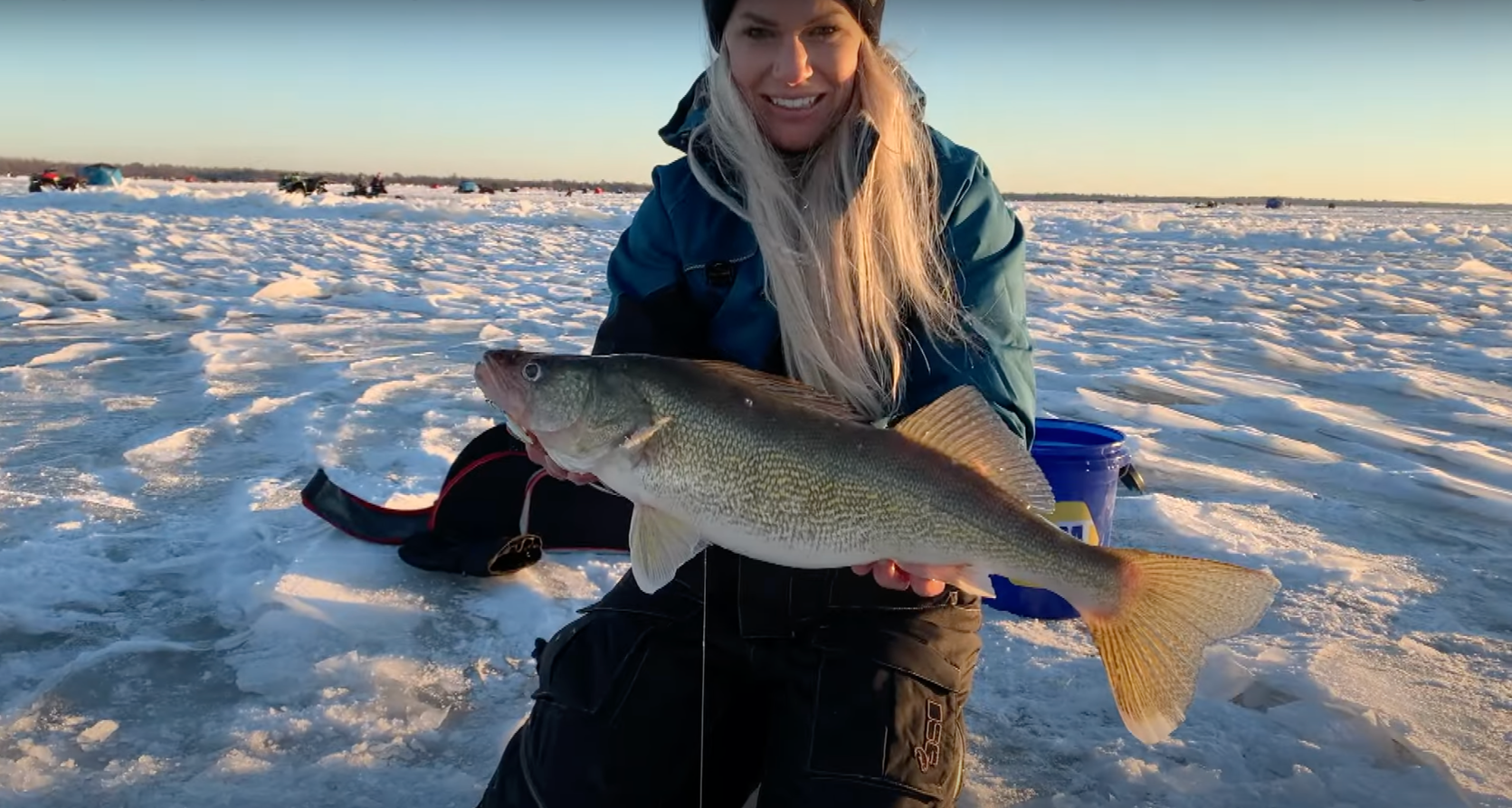 When winter goes big, ice fishermen go small